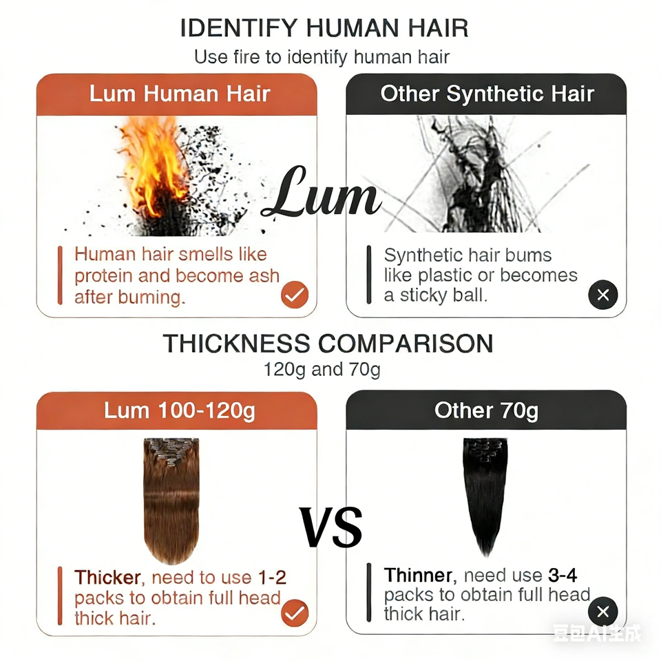 Clip In Human Hair Extensions